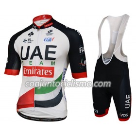 Conjunto Maillot + Culotte Corto con tirantes 2018 Team UAE N001